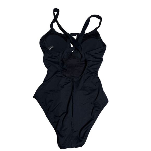 Women’s Sz 6 La Blanca One Piece Swimsuit Black RN52419 LB11IG27 NWOT $128 - Picture 4 of 8